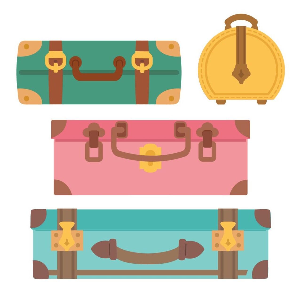 Lovely Layers: Small Suitcases - Honey Cuts - Stand-Alone Dies